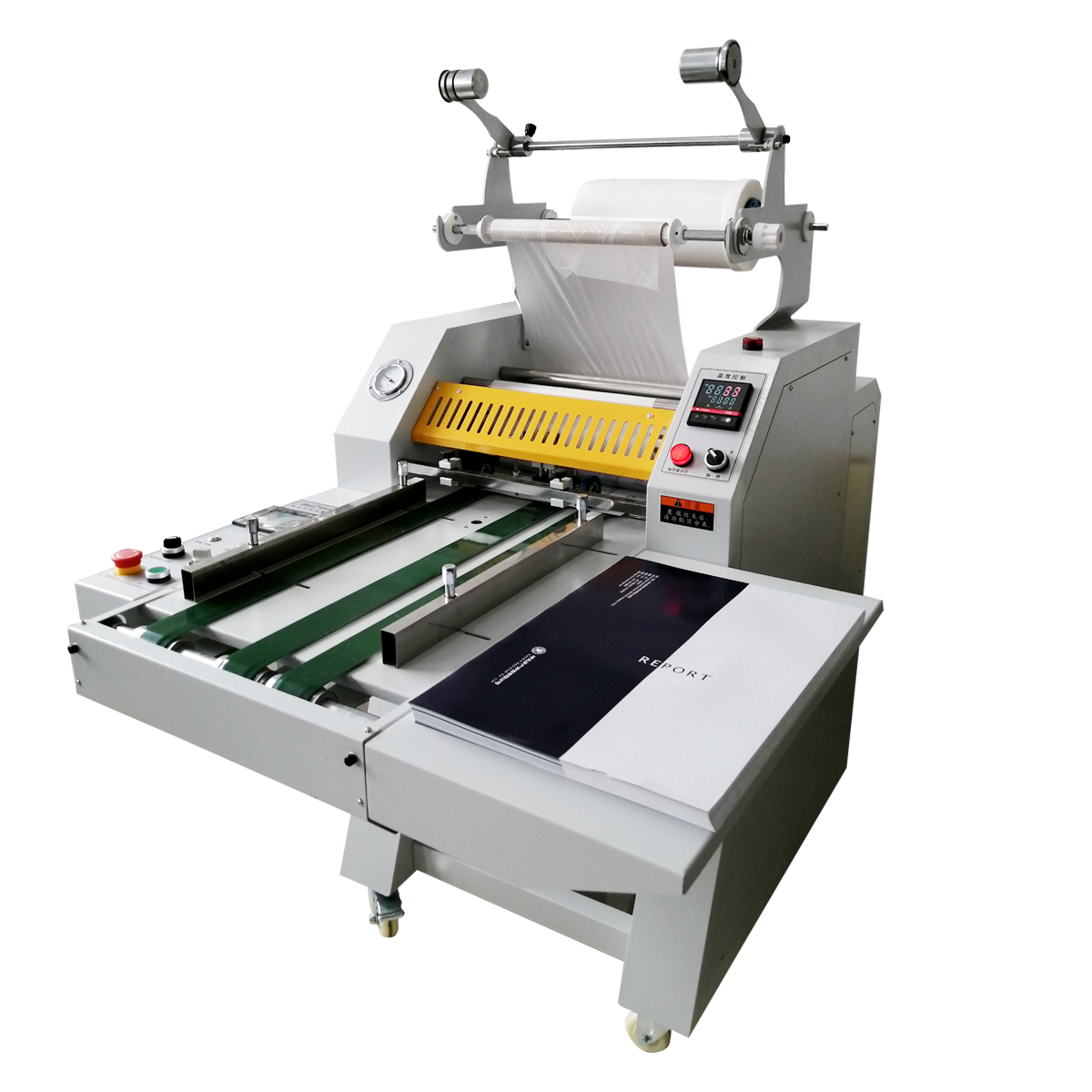 SL-400A Separate Pneumatic Semi Automatic Roll Laminating Machine 