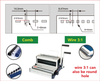 CW2016 2-in-1 Comb & Wire Binding Machine for F4, A4, B5, Letter & A5 Documents