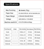 6918 Multifunction 4-in-1 Electric Book Punching & Binding Machine