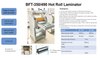 BFT-350 Cold & Hot Roll Foil Film Laminator for A3/A4/A5/A6 Sizes 450mm Max Width 0-9m/min Speed