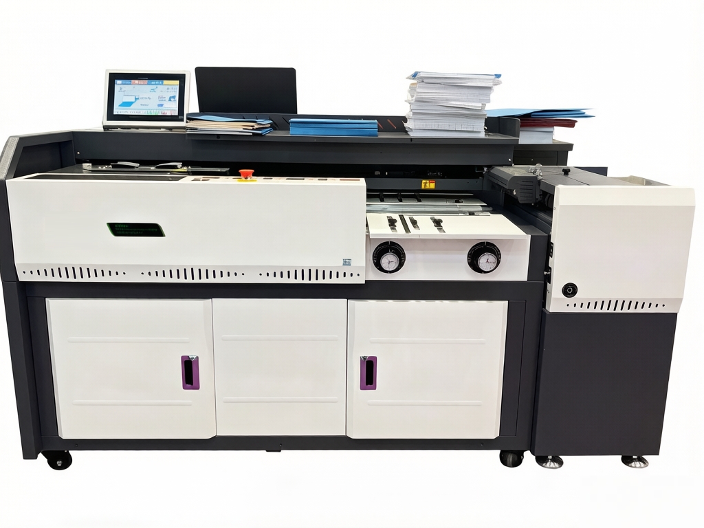 H10F Automatic Perfect Binding Machine | Book Glue Binder with Auto Cover Feeding System