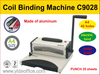 C9028 Manual Punching & Electric Coil Binding Machine with 46 Holes