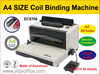 EC8706 Electric Spiral Coil Binding Machine with 46-Hole Punching System