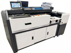 H20F Automatic Perfect Binding Machine | A3 Book Glue Binder with Double Glue Rollers & Auto Cover Feeding