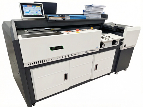 H20F Automatic Perfect Binding Machine | A3 Book Glue Binder with Double Glue Rollers & Auto Cover Feeding
