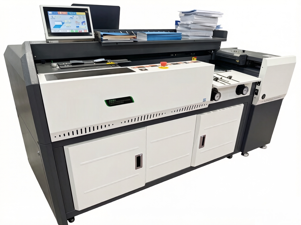 H20F Automatic Perfect Binding Machine | A3 Book Glue Binder with Double Glue Rollers & Auto Cover Feeding