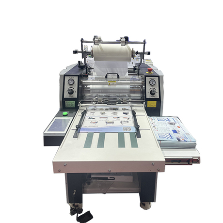 GINO PLS-540 540mm Industrial Hot & Cold Laminator | Professional High-Gloss BOPP Film Coating Machine for A3/A4/A5/A6