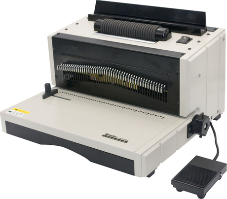 EC8706 Electric Spiral Coil Binding Machine with 46-Hole Punching System