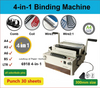 6918 Multifunction 4-in-1 Electric Book Punching & Binding Machine