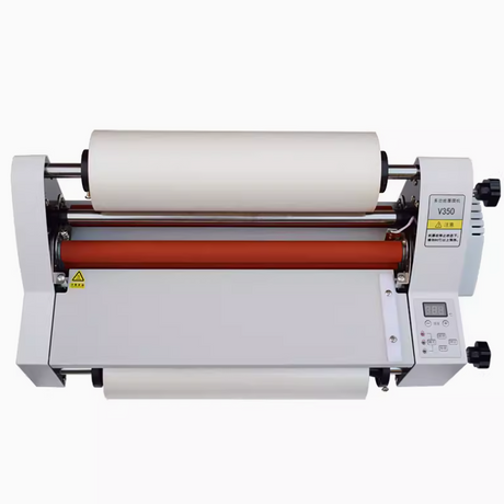 V350 2-in-1 Cold & Hot Laminator Roll Laminator Digital Display Laminating Machinefor School Office Commercial