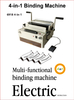 6918 Multifunction 4-in-1 Electric Book Punching & Binding Machine
